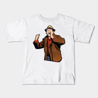 Man calling someone: Are you there?? Kids T-Shirt